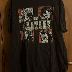 The Beatles Men’s Size 2xl xxl Black short sleeve graphic tee shirt top